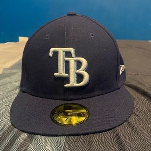 Tampa bay rays fitted cap.